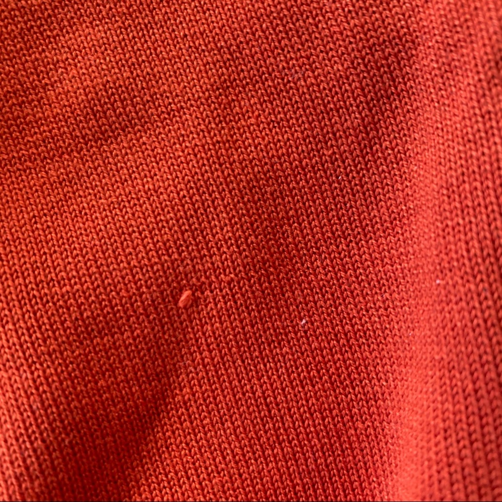 Josie Natori Orange Silk Scoop Neck Tank Top - Picture 4 of 7